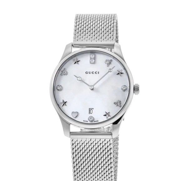 Gucci Accessories - Gucci G-Timeless Diamond Mother of Pearl Luxury Watch